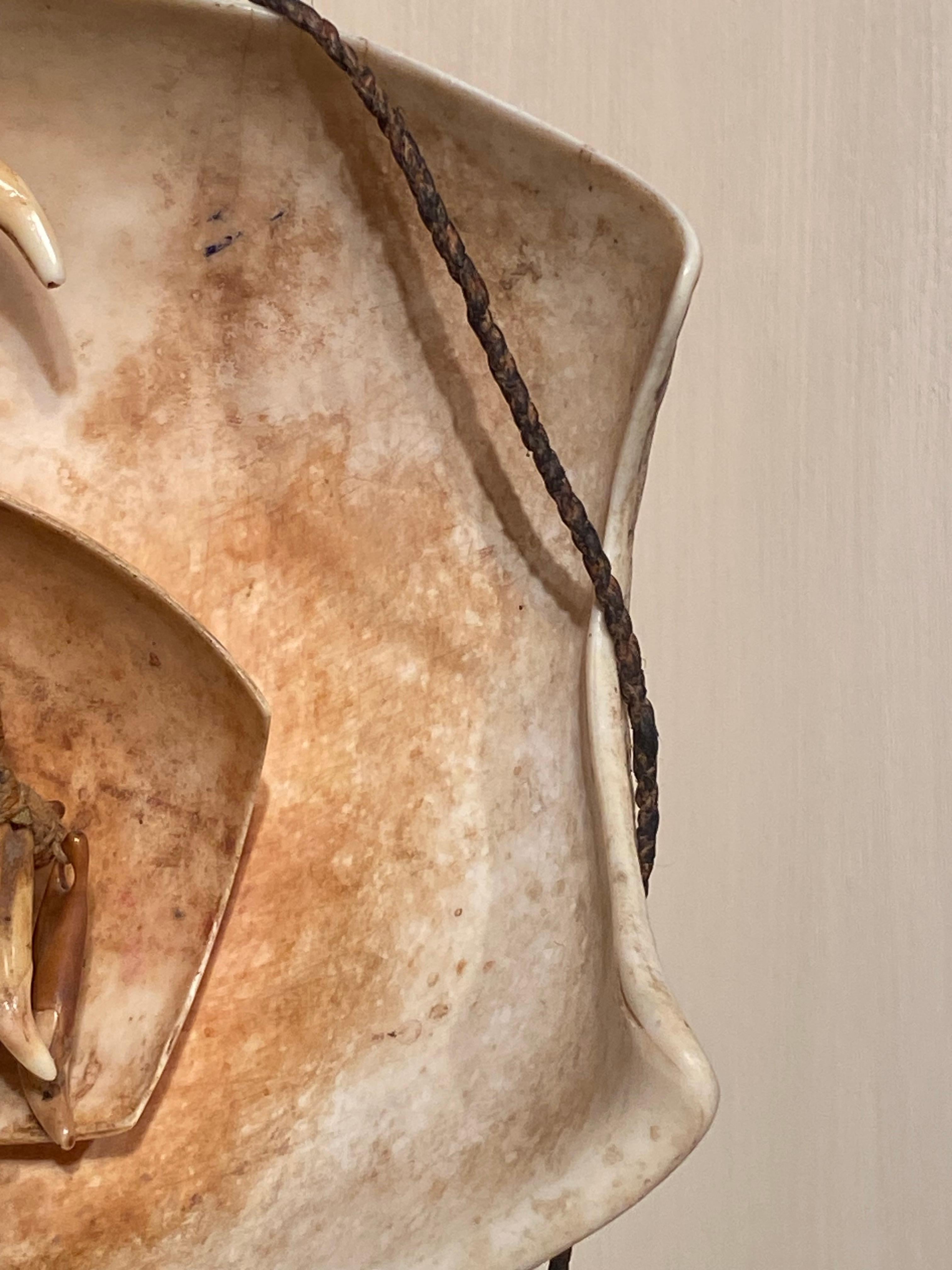 Fin du 20e siècle Amulet double coquillage de Papouasie-Nouvelle-Guinée en vente