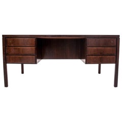 Double Side Mid-Century Modern Rosewood Desk, Danish Design, 1960s