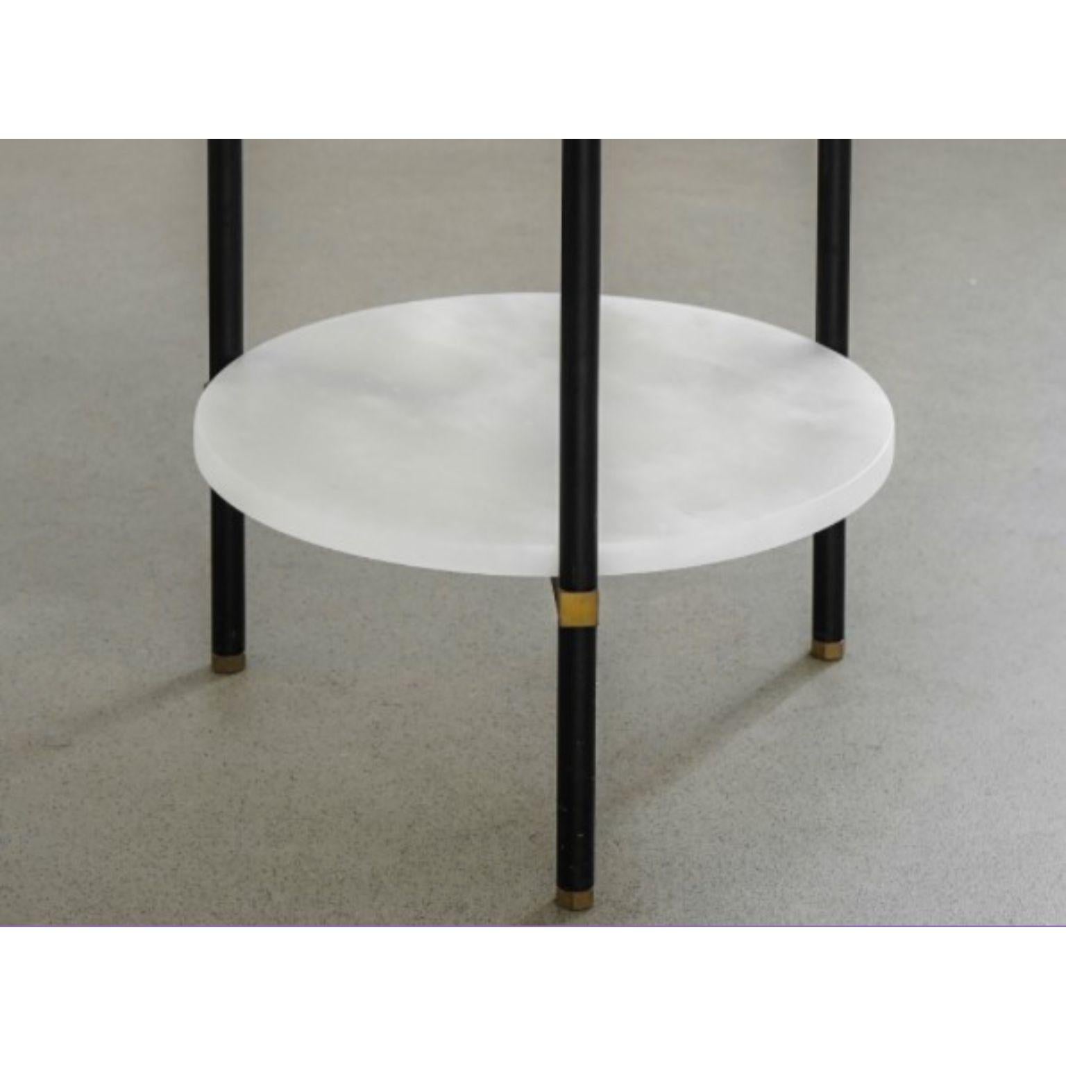 Post-Modern Double Side Table 40 3 Legs by Contain For Sale