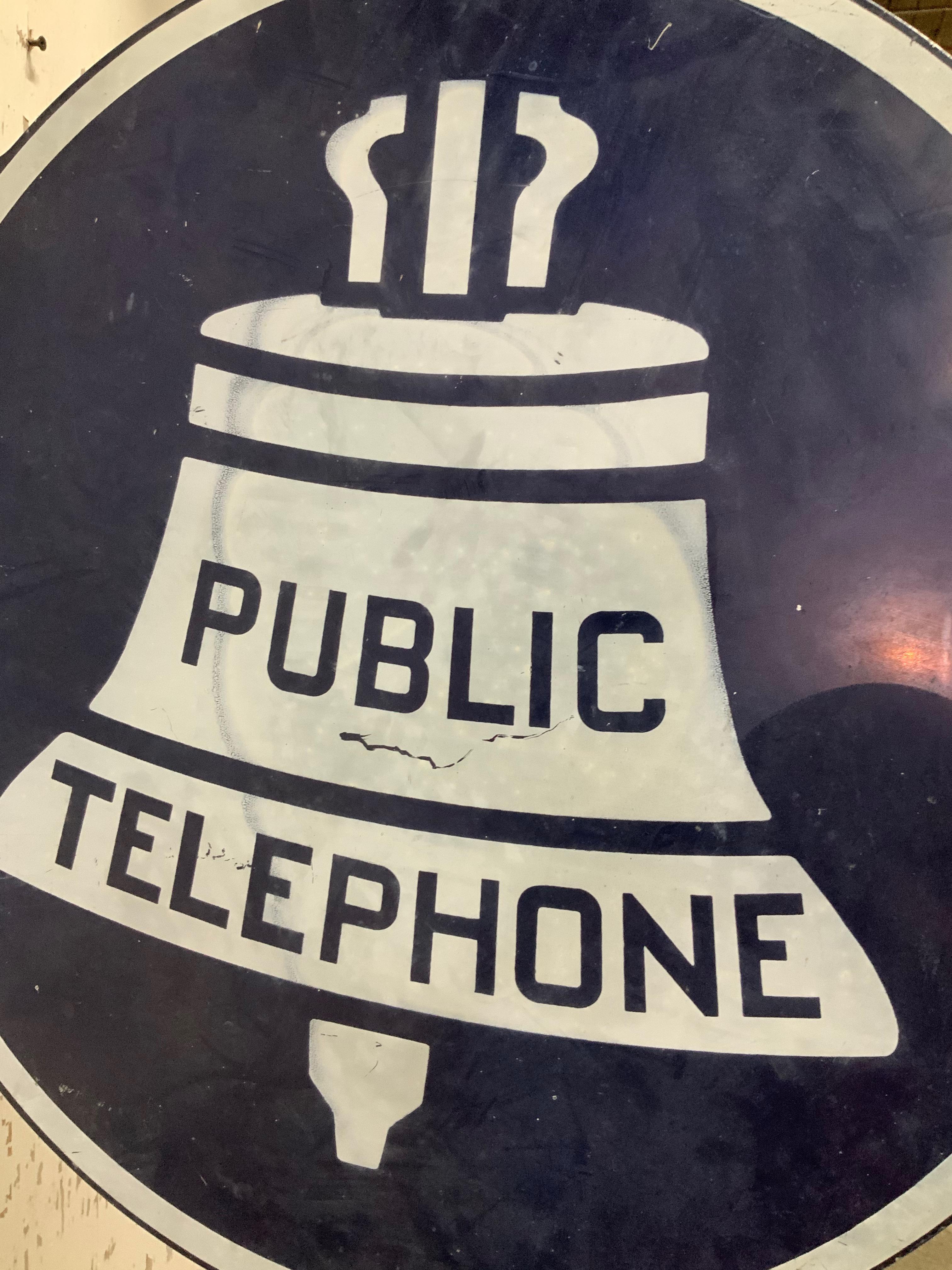 vintage phone sign
