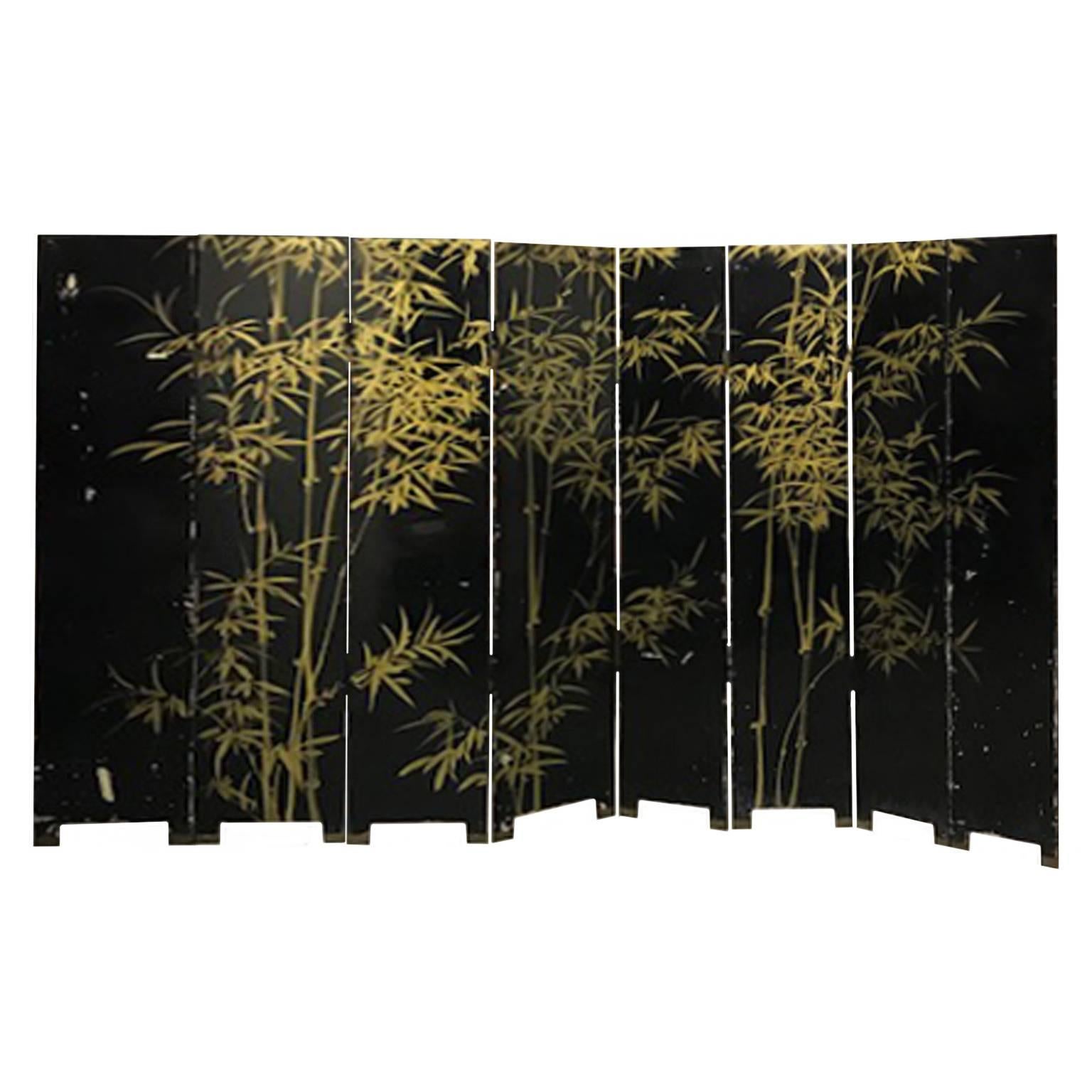 20th Century Double Sided Eight-Panel Chinese Screen