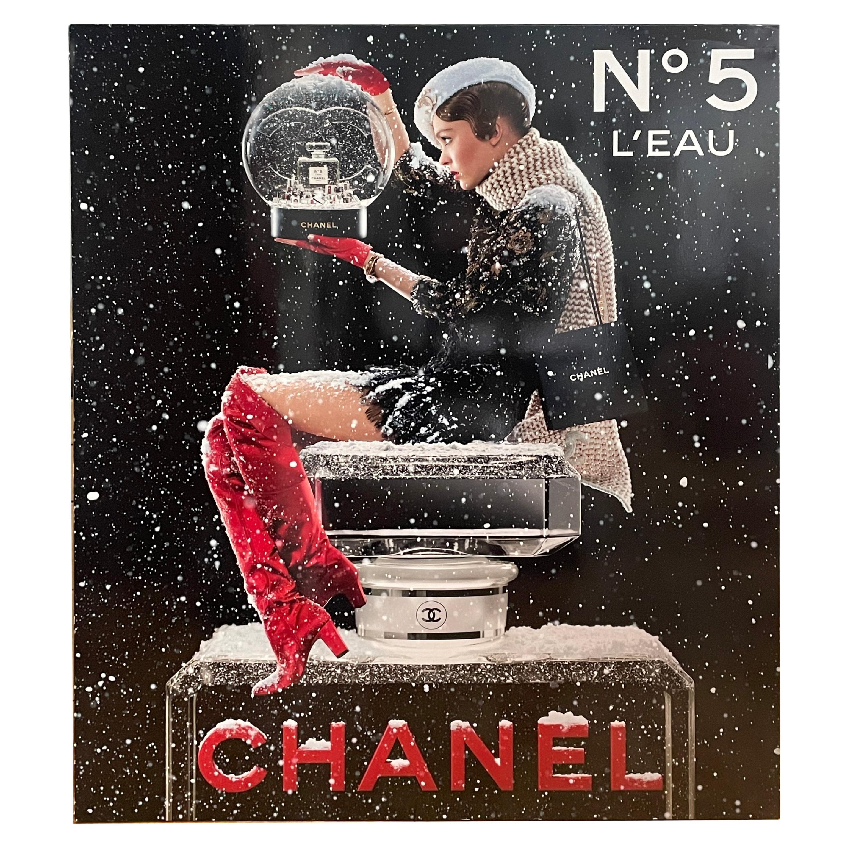 Insegna pubblicitaria bifacciale "Chanel"