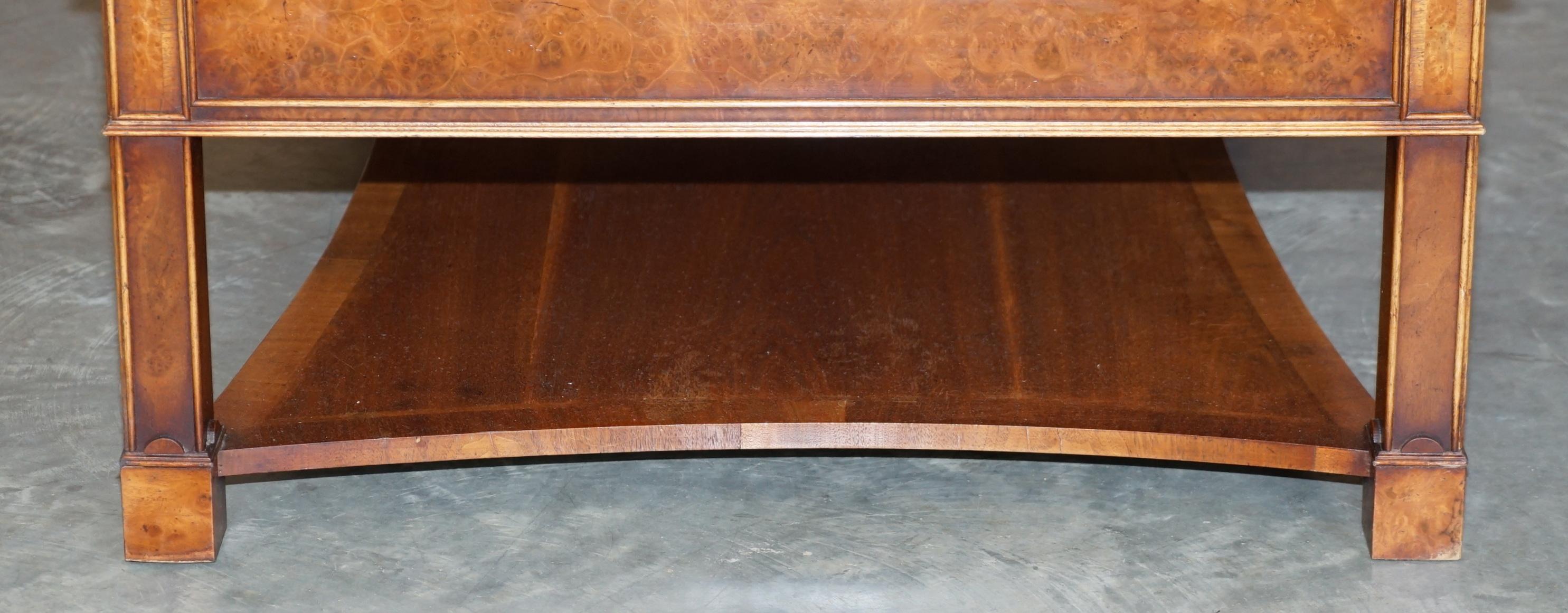 Double Sided Brights of Nettlebed Double Sided Burr Walnut & Elm Coffee Table 7