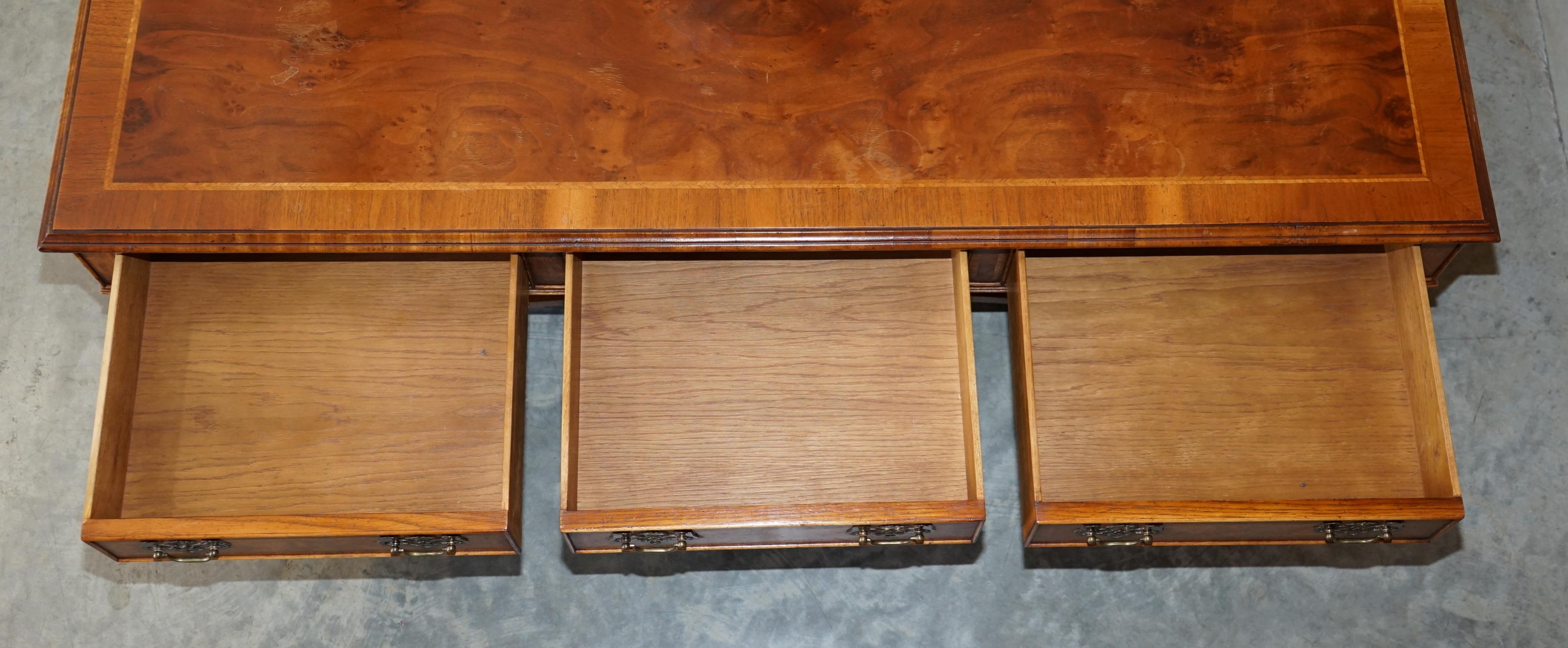 Double Sided Brights of Nettlebed Double Sided Burr Walnut & Elm Coffee Table 13