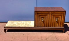 Double Sided Cabinet with Marble Side by Renzo Rutilli for Johnson Furniture