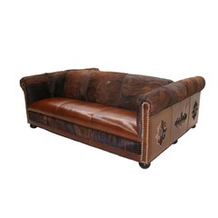 Double Sided Chesterfield Sofa - Custom 96" - Maple Hill
