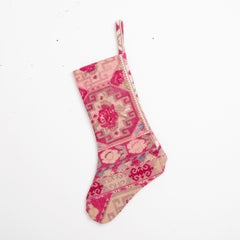 Double Sided Christmas Stockings Made from Vintage Uzbek Lakai Embroidery