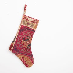 Double Sided Christmas Stockings Made from Vintage Uzbek Lakai Embroidery