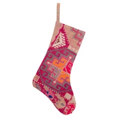 Doppelseitige Weihnachts Stockings mit Vintage- Usbekistan-Lakai-Stickerei