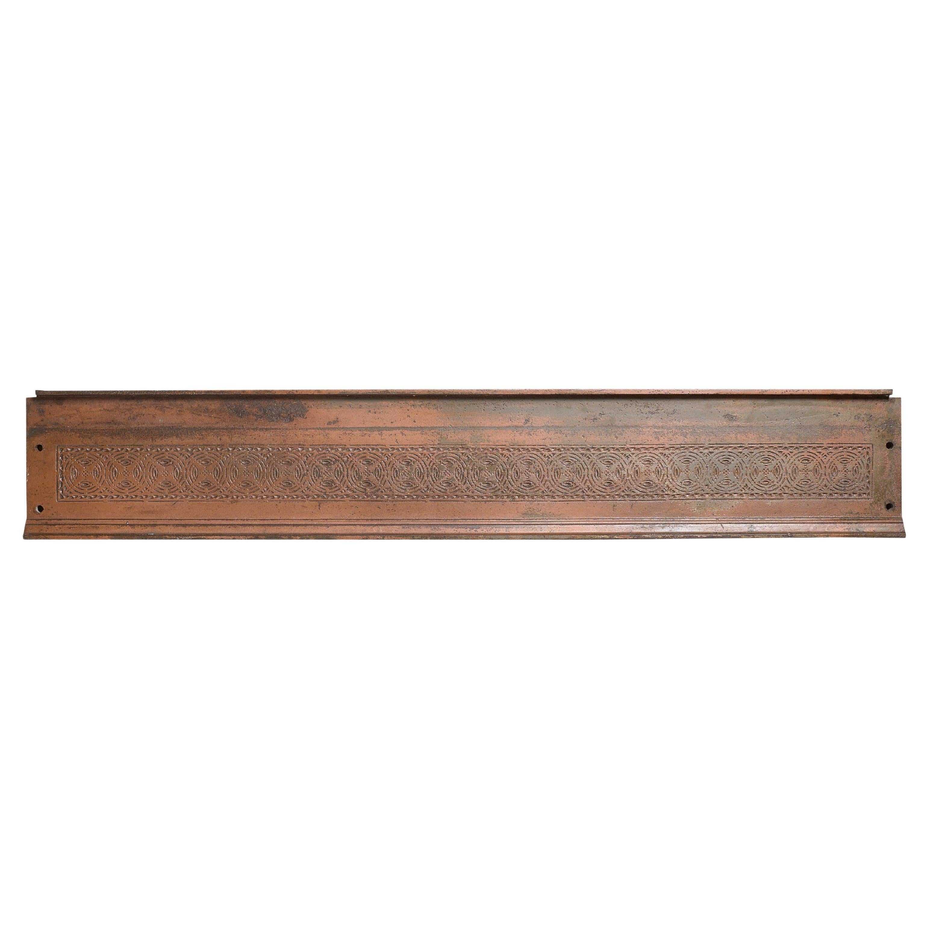 Double Sided Copper over Cast Iron Stair Riser from the Chicago Stock Exchange For Sale