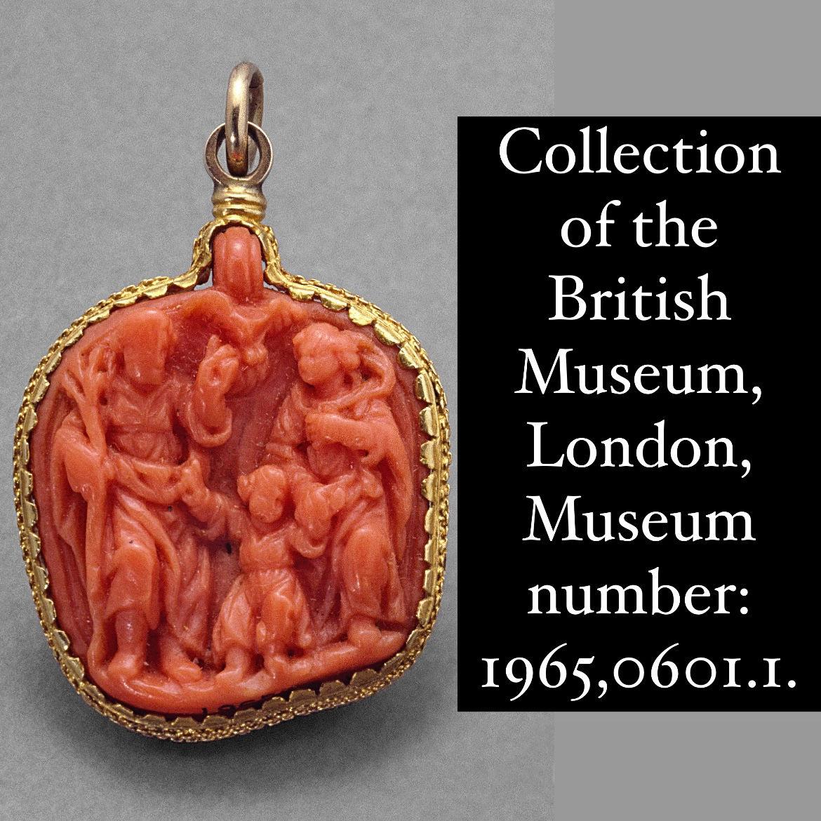 Pendentif dévotionnel double face en corail et or. Sicile, XVIIe siècle. en vente 11