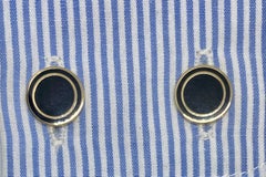 Double-Sided Cufflinks with Black Onyx Set in Gold Vermeil for Bergdorf-Goodman