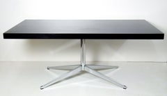 Double Sided Desk in Black Lacquered by Florence Knoll, 1960s