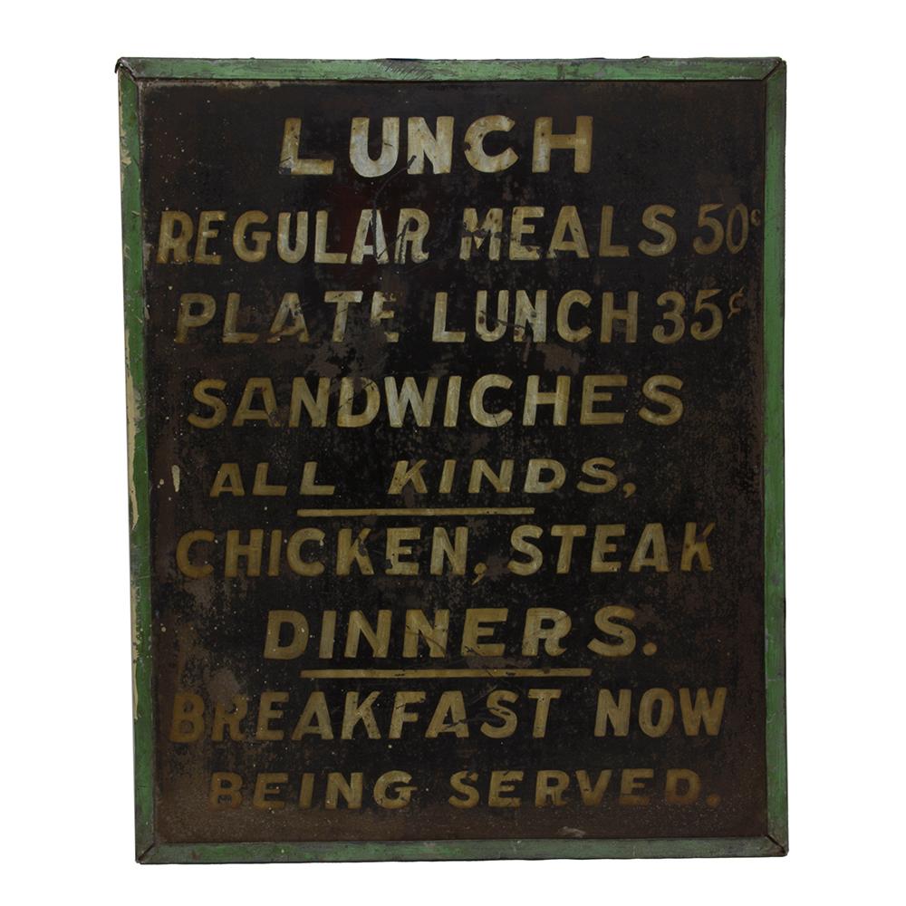 Rustic Double Sided Diner Sign