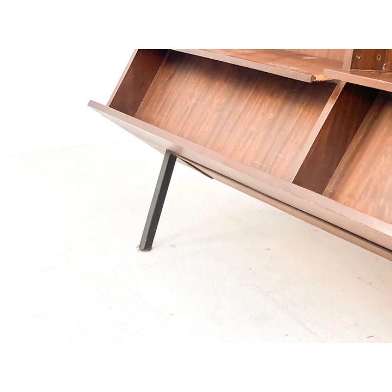 Dutch Double-Sided Display / Cabinet in Wood with Glass