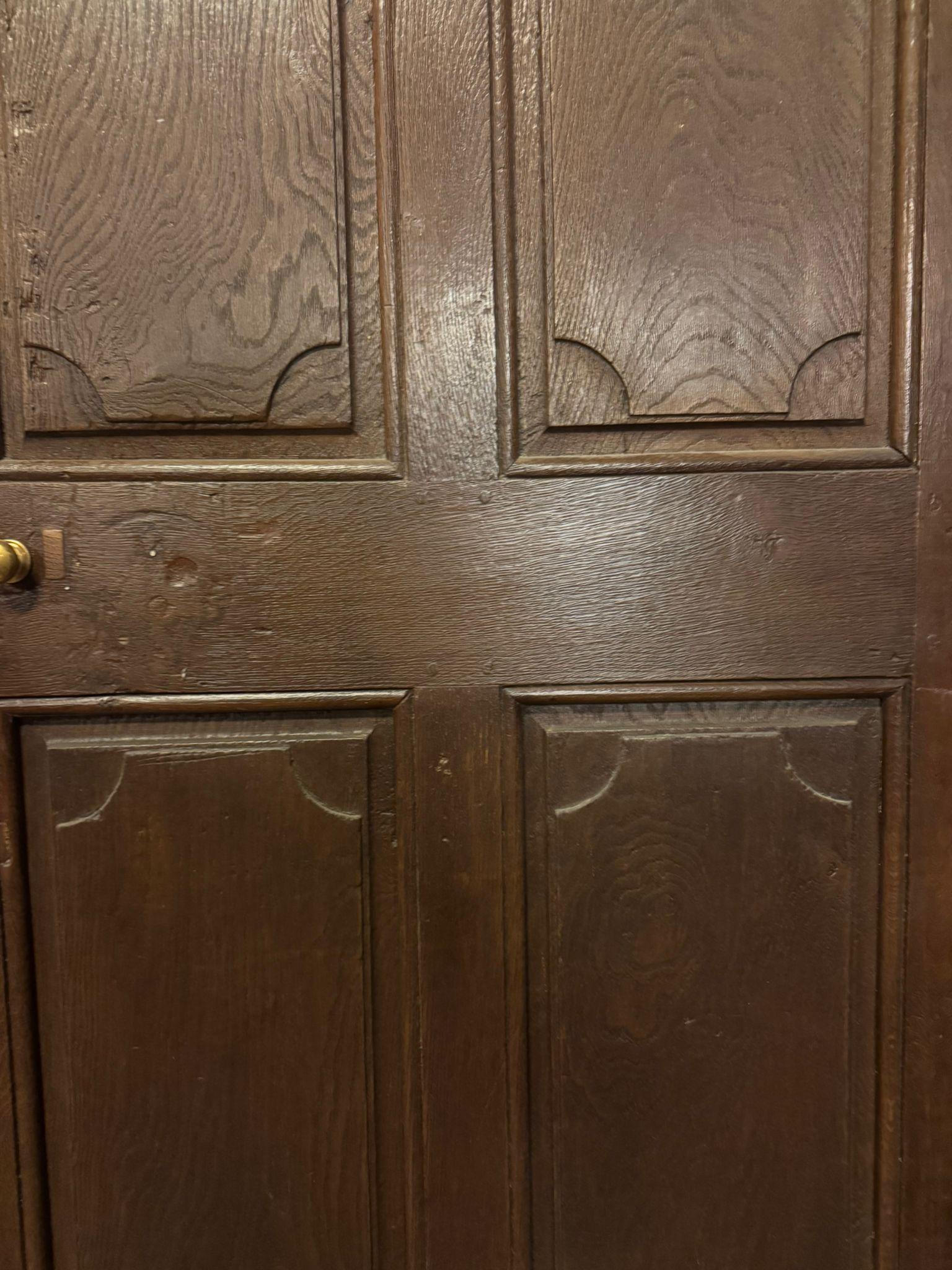 Hand-Carved Double-sided door in carved oak wood, France For Sale