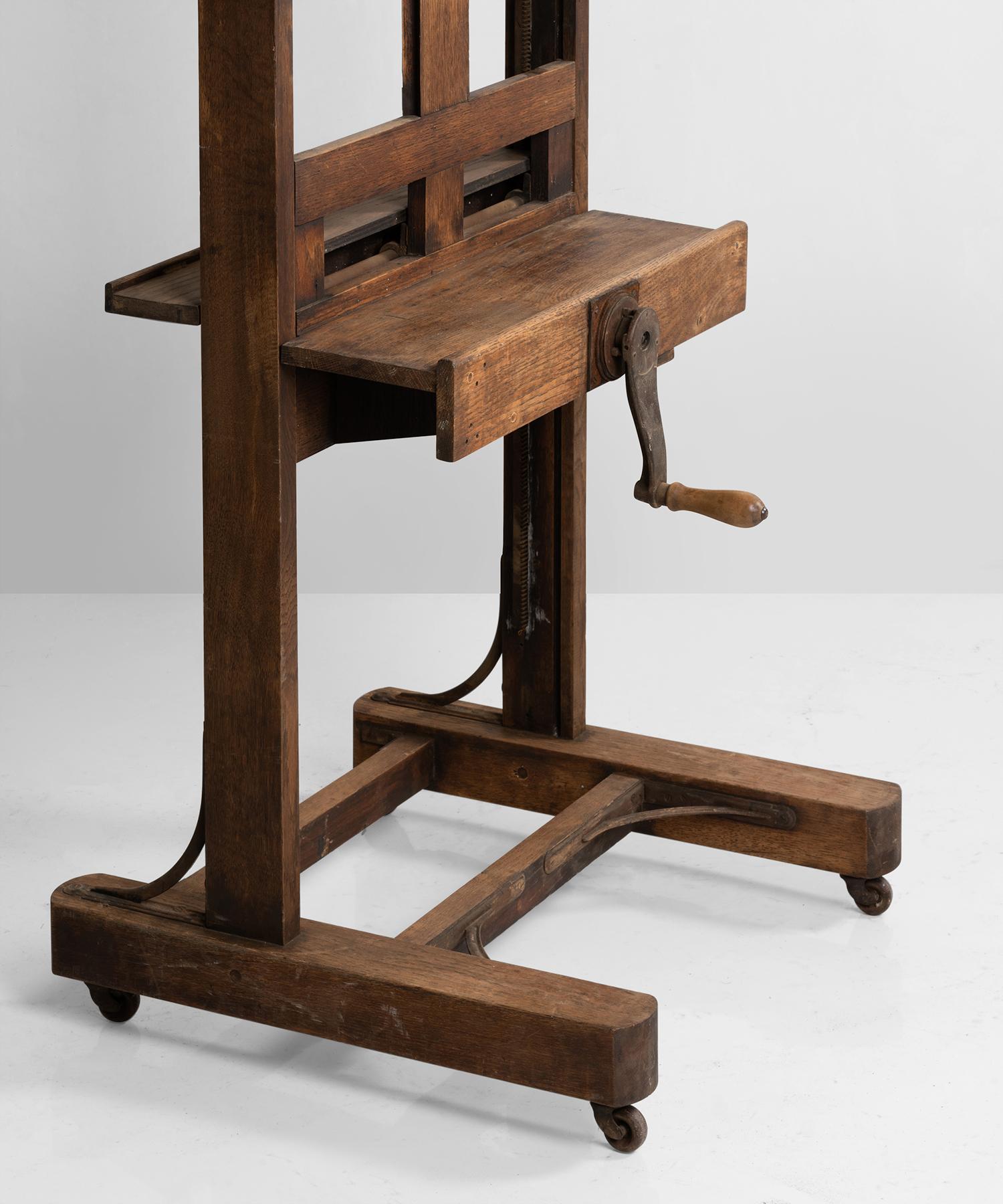 English Double Sided Easel, England, 19th Century