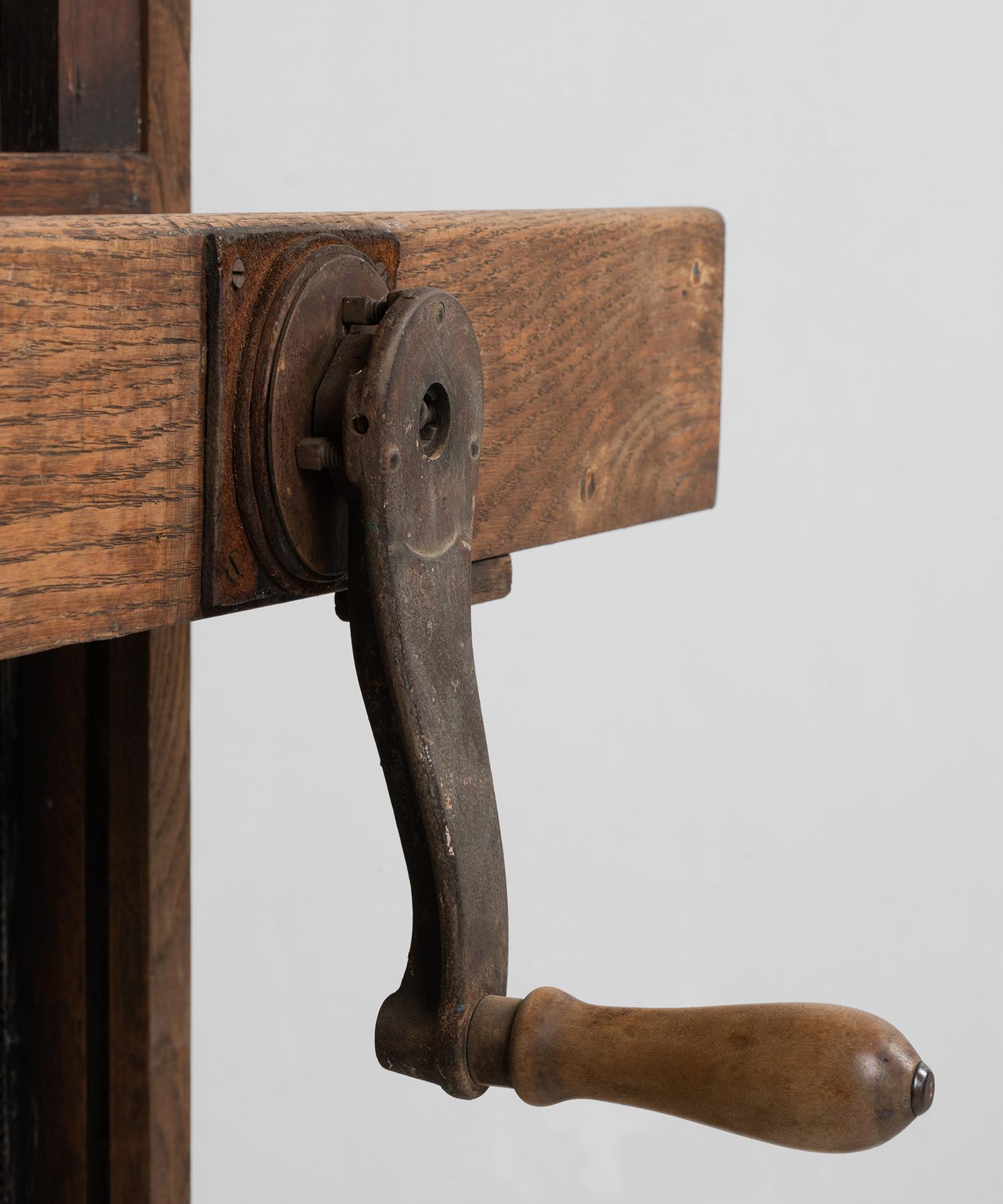 Iron Double Sided Easel, England, 19th Century