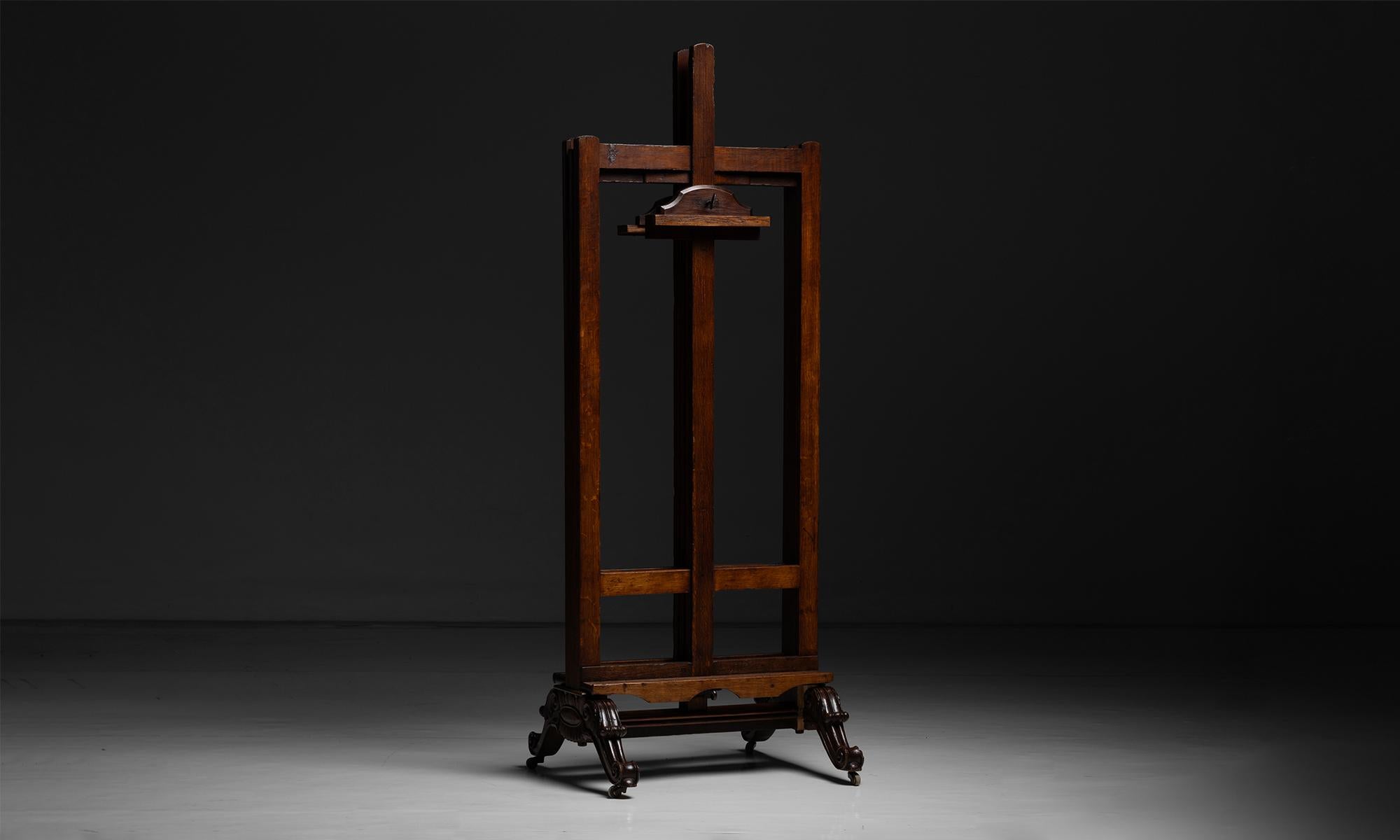 Double Sided Easel

Netherlands circa 1890

Easel on wheels with adjustable height.

30.5”w x 29.5”d x 93”h