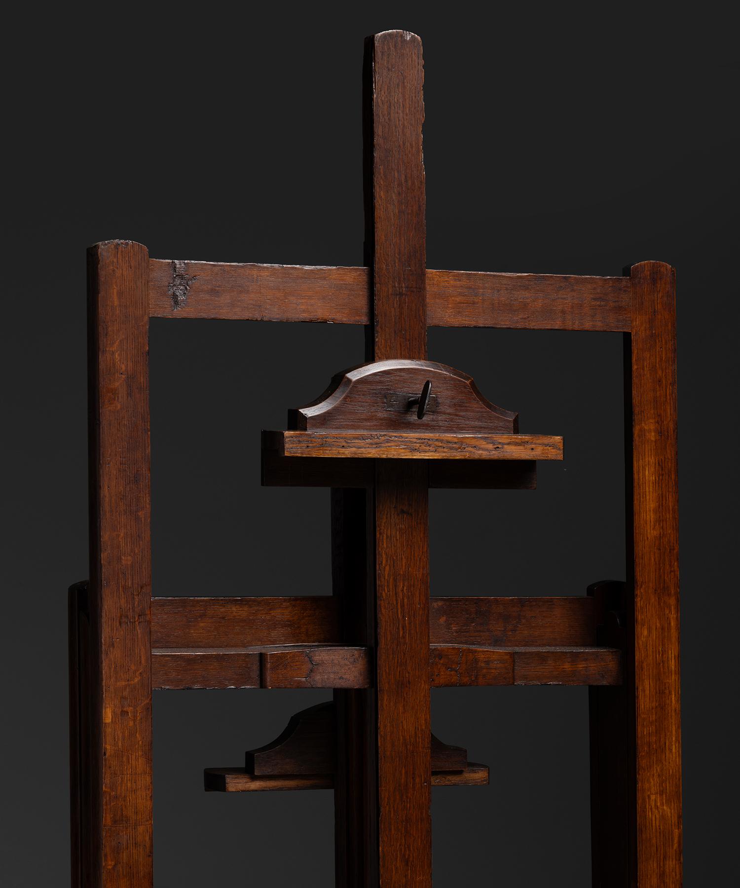 19th Century Double Sided Easel, Netherlands circa 1890 For Sale
