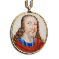 Double-sided Enamel & Gold Pendant: The Virgin & Christ. French, 17th century.