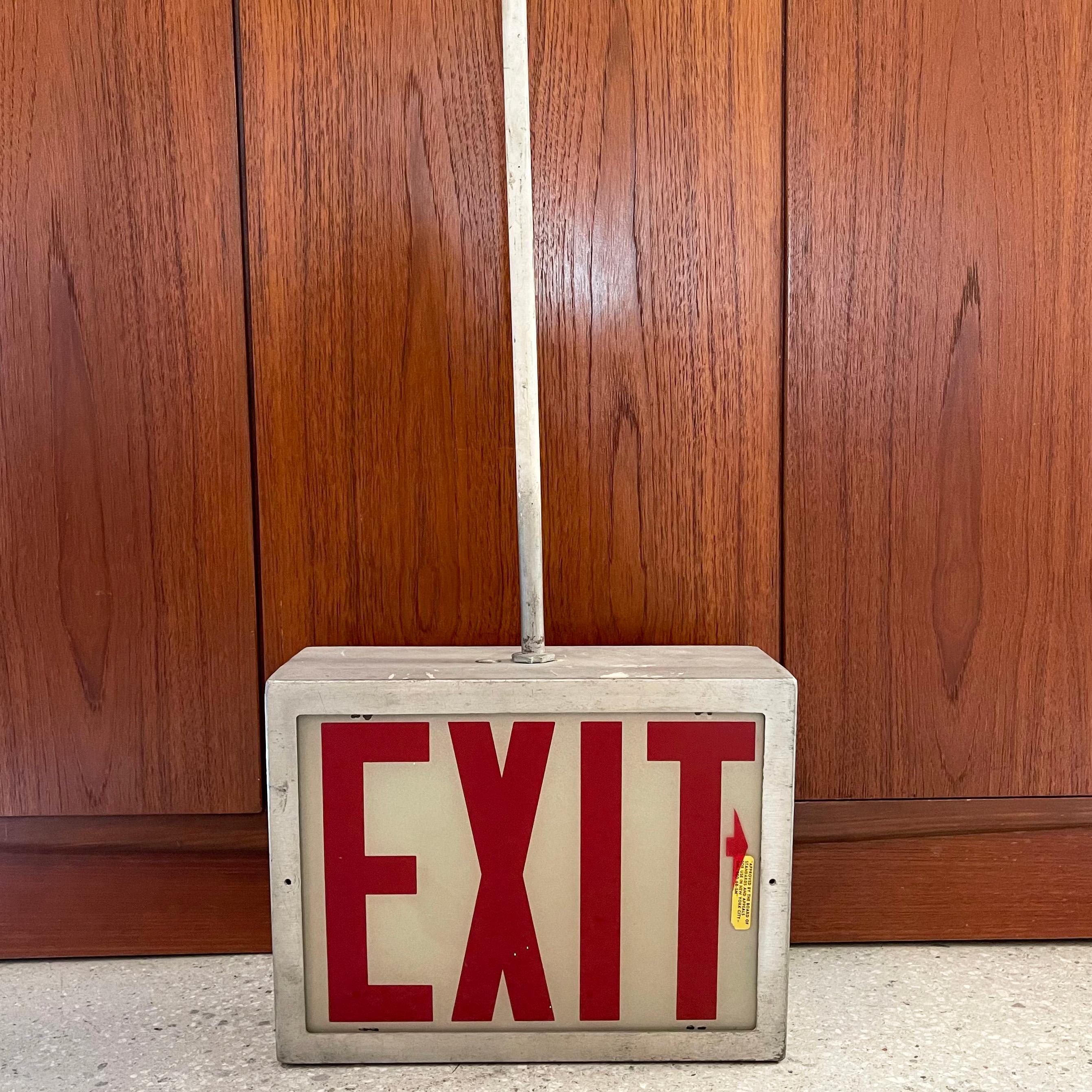 pendant exit sign