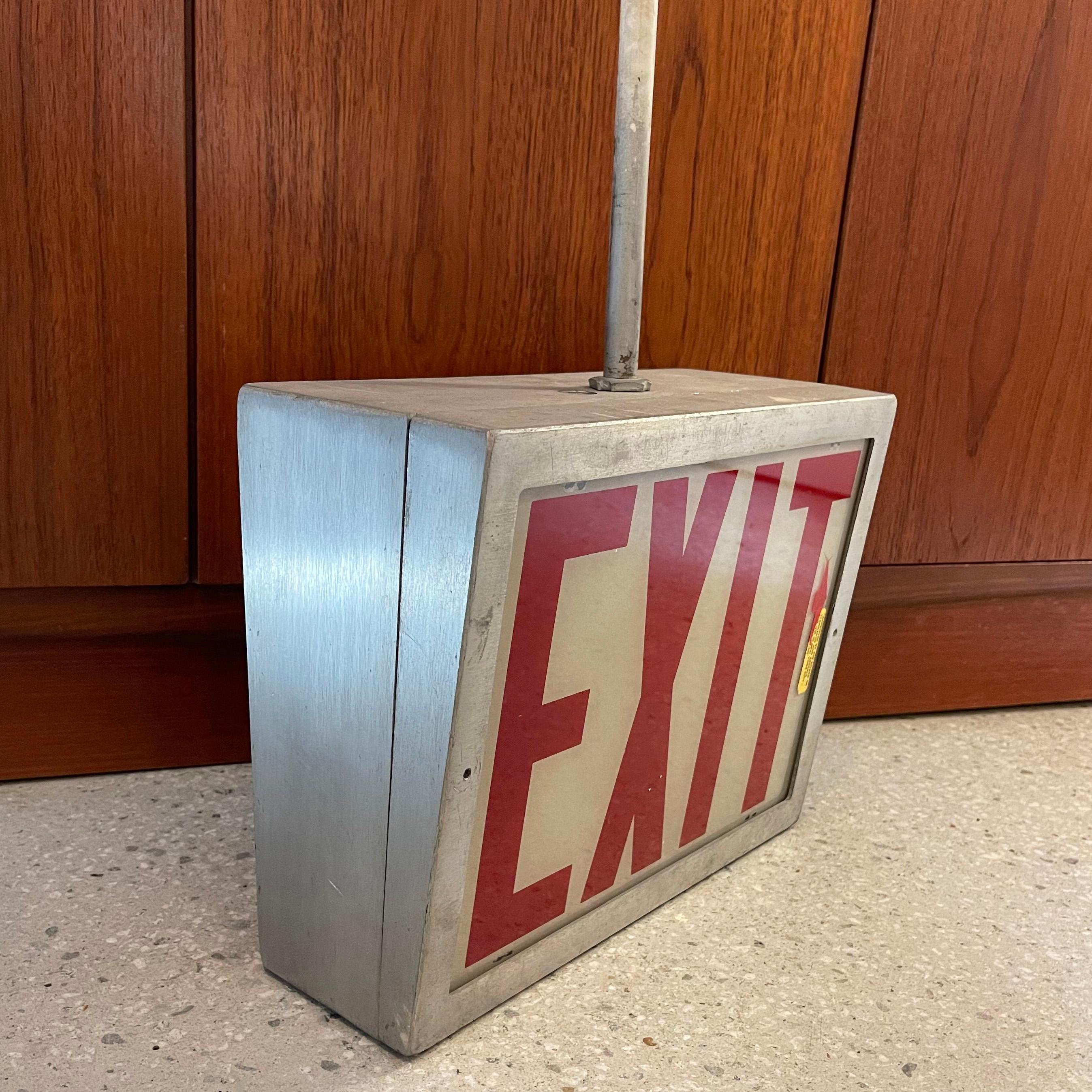 pendant mount exit sign