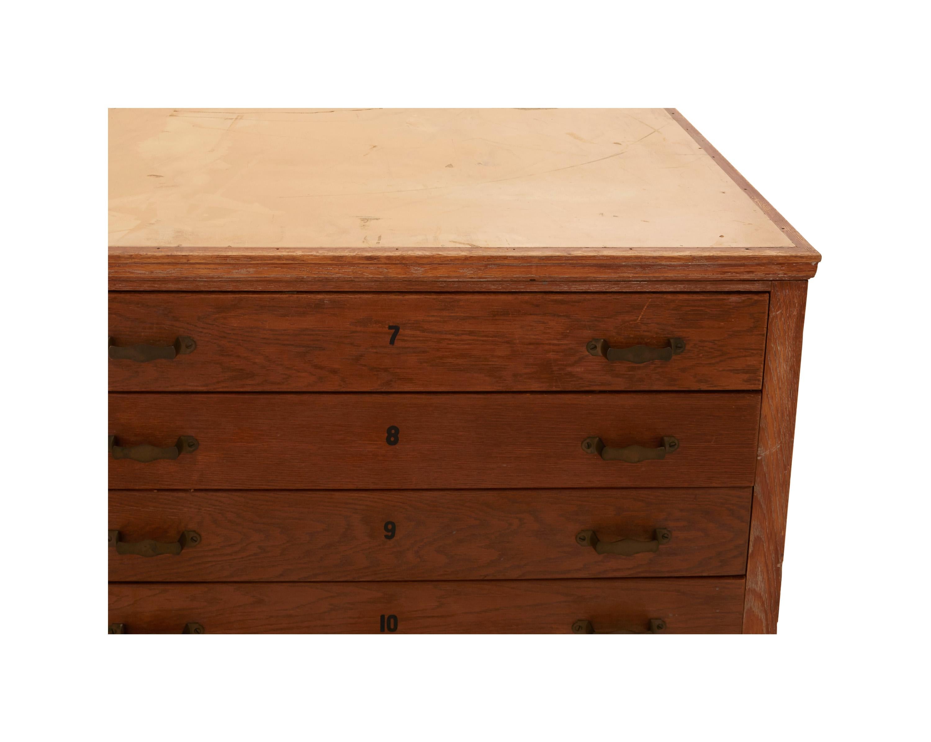 Double Sided Flat File Cabinet For Sale 1