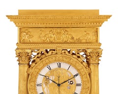 Double-Sided French Ormolu Portico Clock