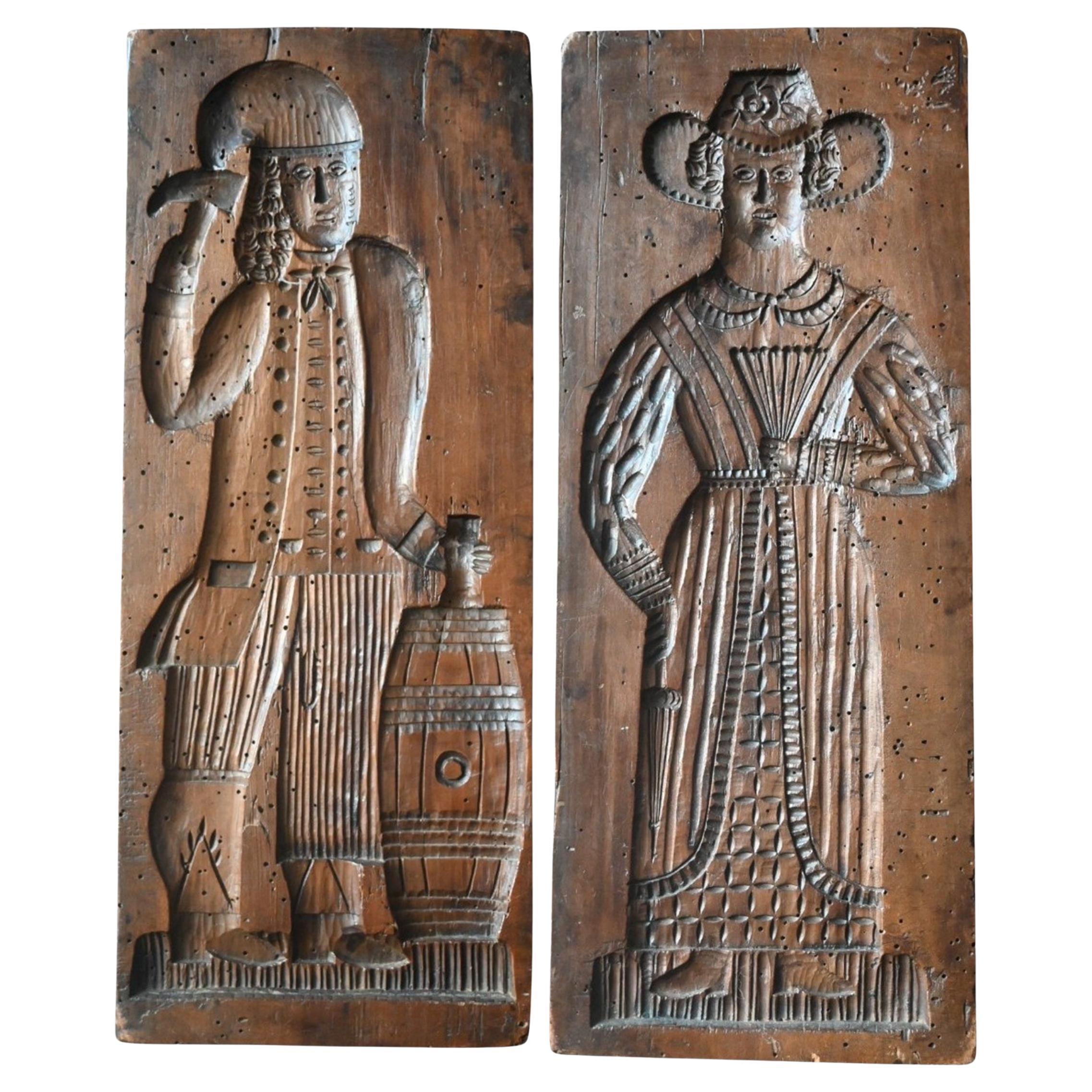 Double-sided Gingerbread Mold, 19th Century