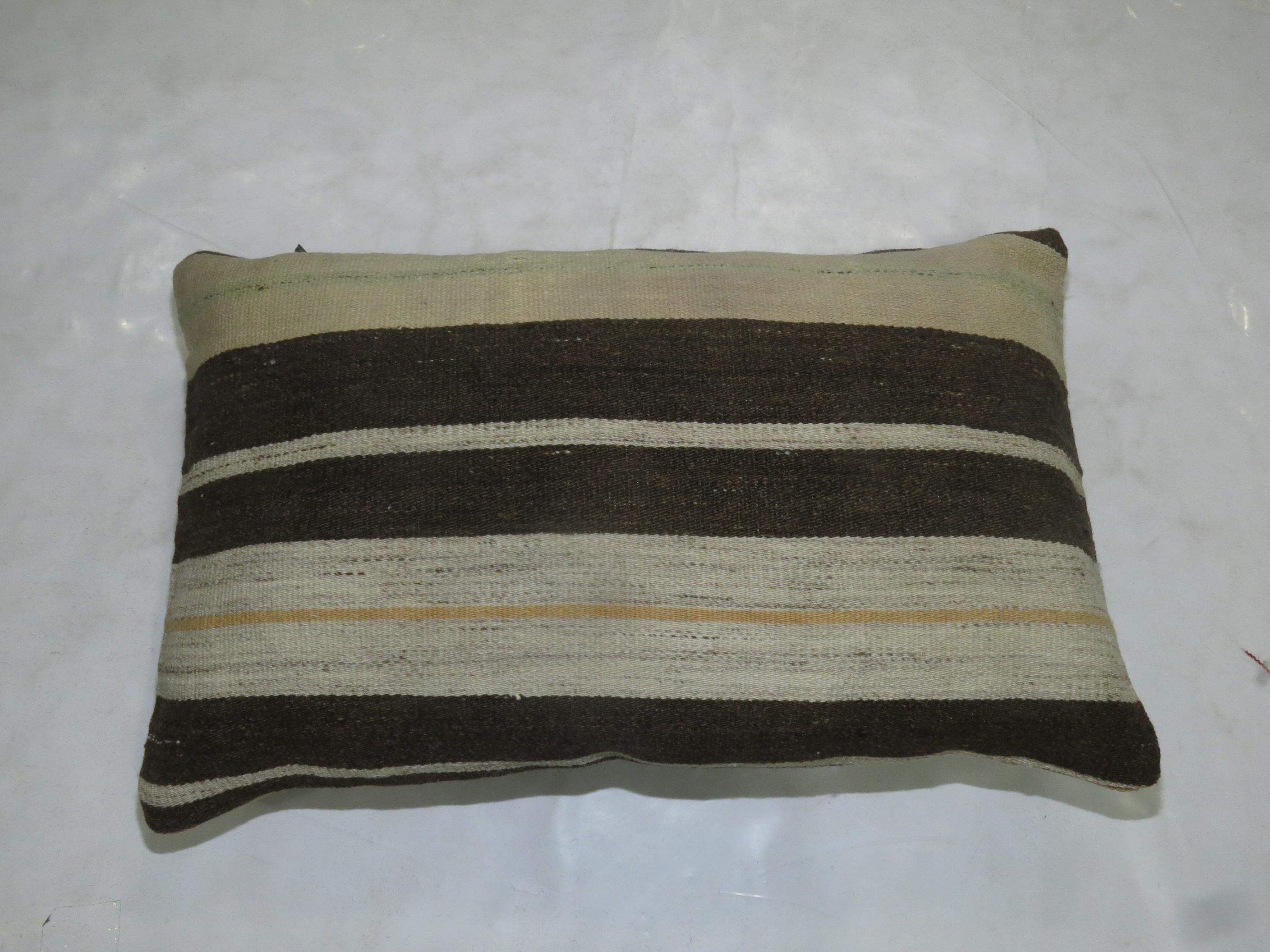 Modern Double Sided Kilim Pillow For Sale