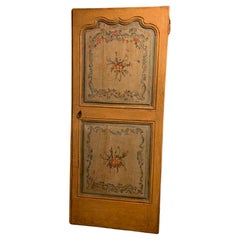 Used Double-sided lushly painted door with floral themes, 18th century Italy
