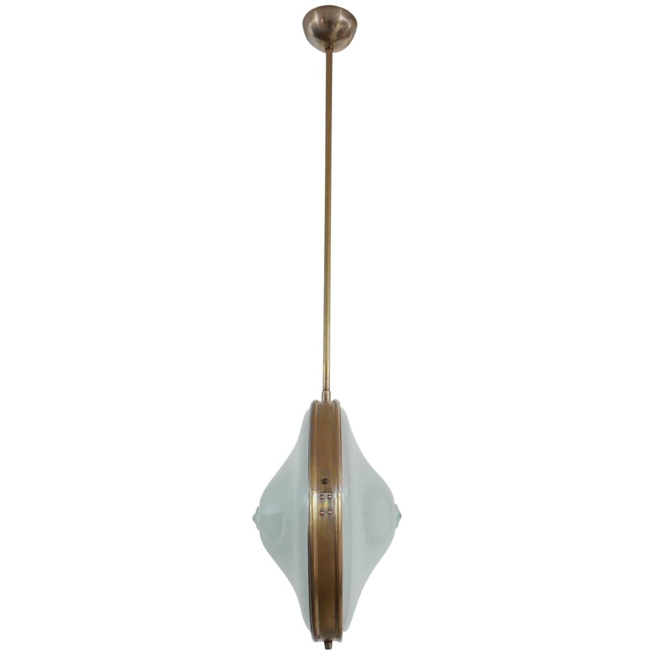 Double Sided Midcentury Italian Pendant