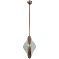 Vintage Double Sided Midcentury Italian Pendant