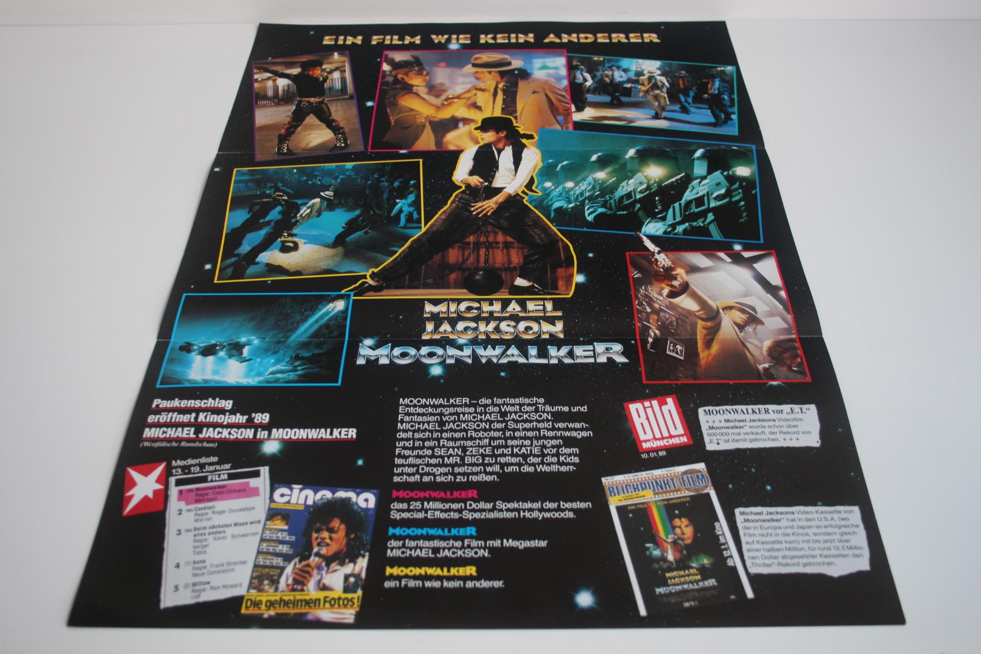 Doppelseitiges Filmplakat - Michael Jackson: Moonwalker, 1989 im Angebot 5