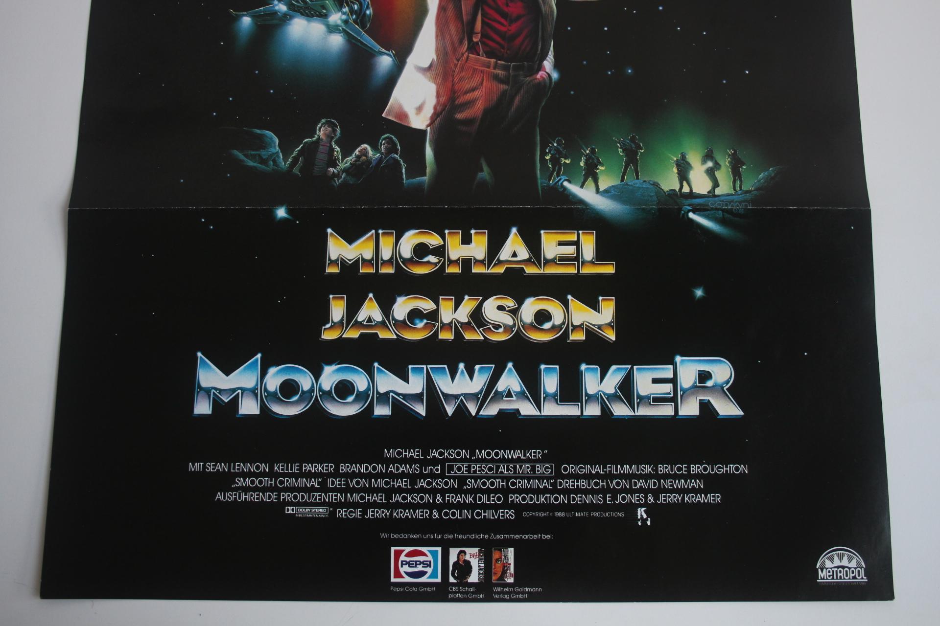 Doppelseitiges Filmplakat - Michael Jackson: Moonwalker, 1989 (Moderne der Mitte des Jahrhunderts) im Angebot