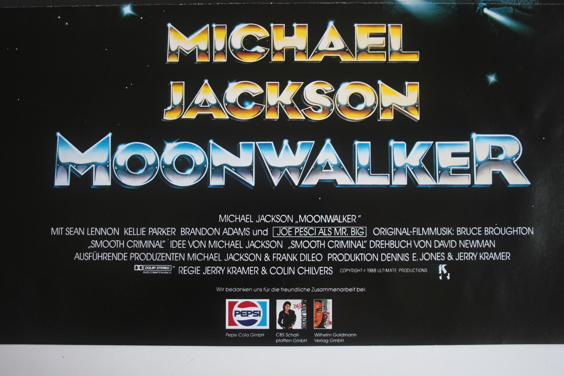 Doppelseitiges Filmplakat - Michael Jackson: Moonwalker, 1989 (Tschechisch) im Angebot