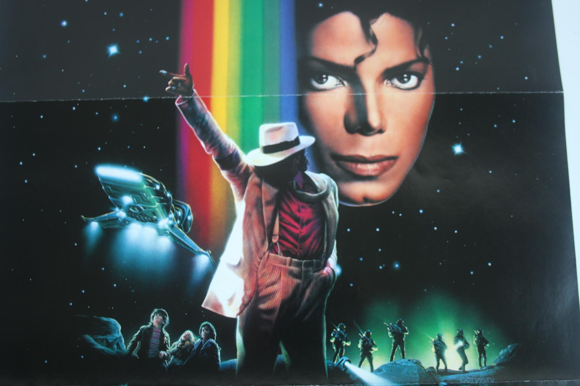 Doppelseitiges Filmplakat - Michael Jackson: Moonwalker, 1989 im Zustand „Gut“ im Angebot in Praha, CZ