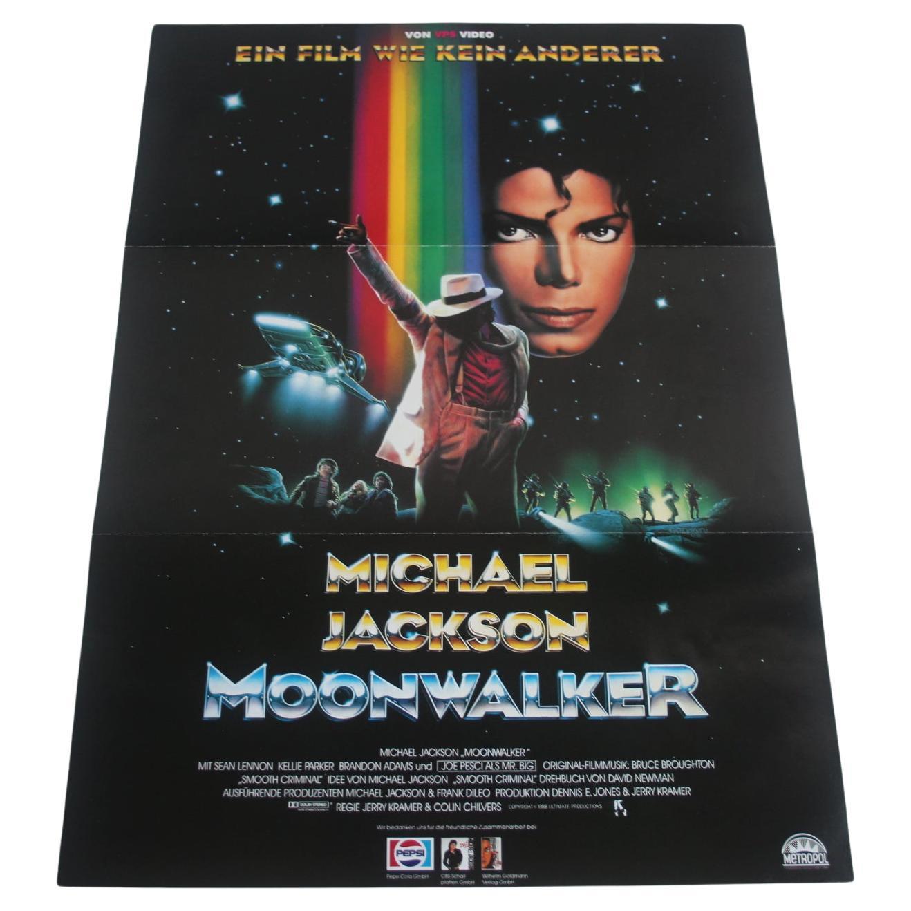 Doppelseitiges Filmplakat - Michael Jackson: Moonwalker, 1989 im Angebot