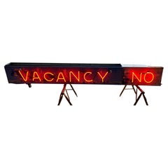 Double sided Neon sign salvaged from Sleepy Hollow Motel " NO VACANCY"