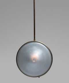 Double Sided Pendant with Brass Surround