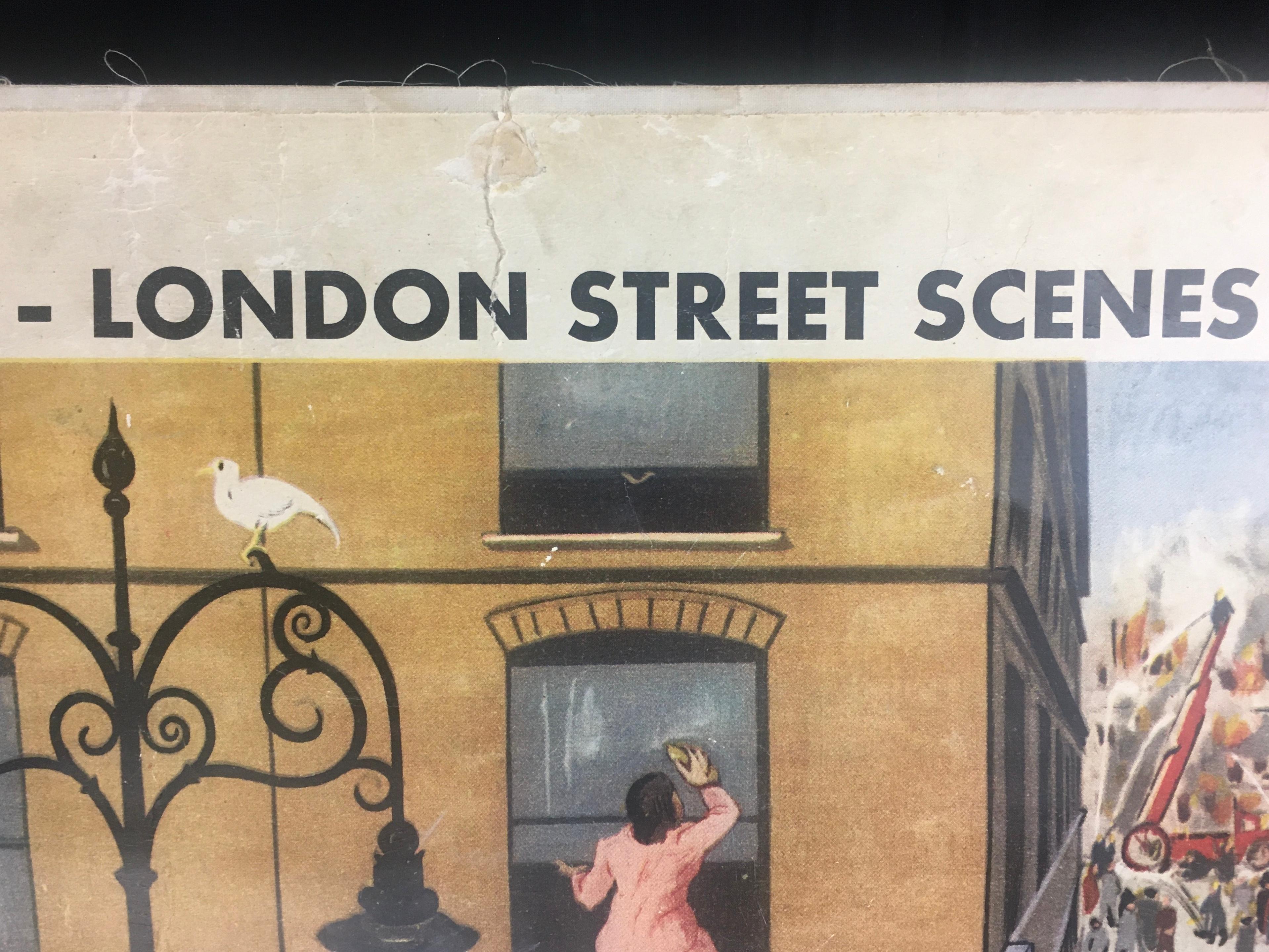 Double-Sided Poster Masson & Cie, London Street Scenes, Circus Goes to America 8