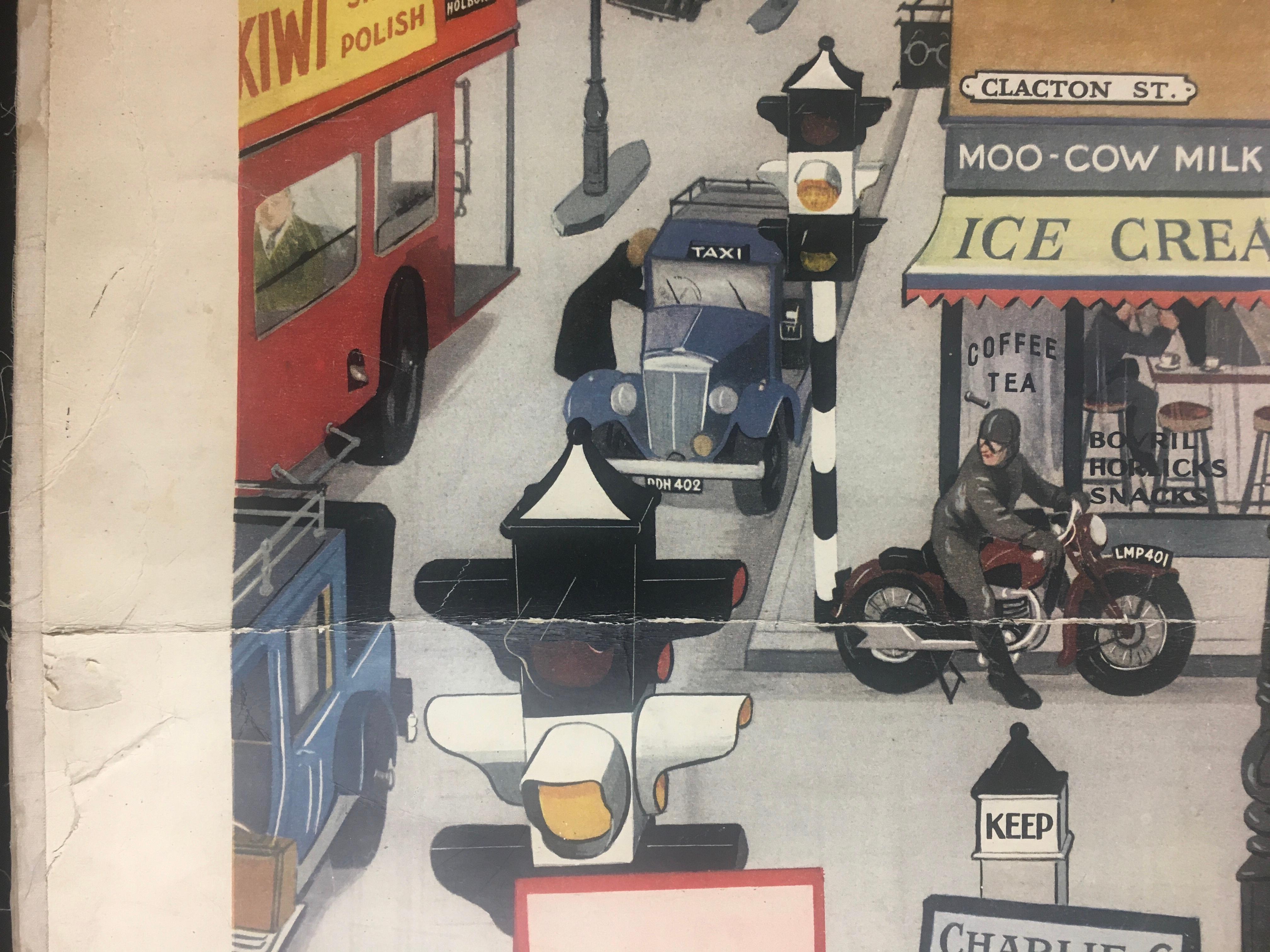 Double-Sided Poster Masson & Cie, London Street Scenes, Circus Goes to America 11