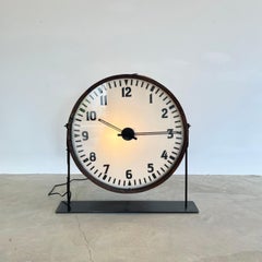 Double Sided Train Station Clock, c. 1940s, Boston