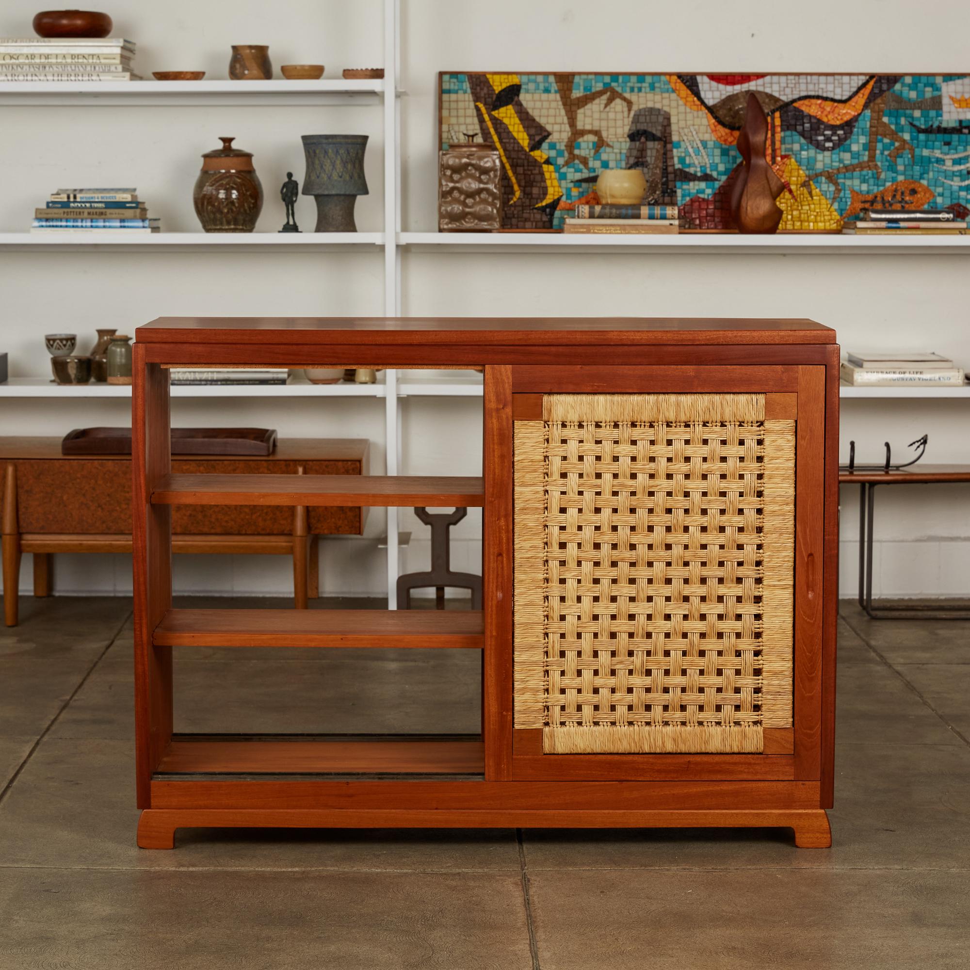Woven Double Sided Rattan Credenza by Michael van Beuren for Domus Mexico