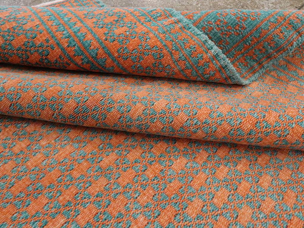 Tappeto persiano a trama piatta a due lati reversibile della metà del XX secolo Rug & Kilim in vendita 8