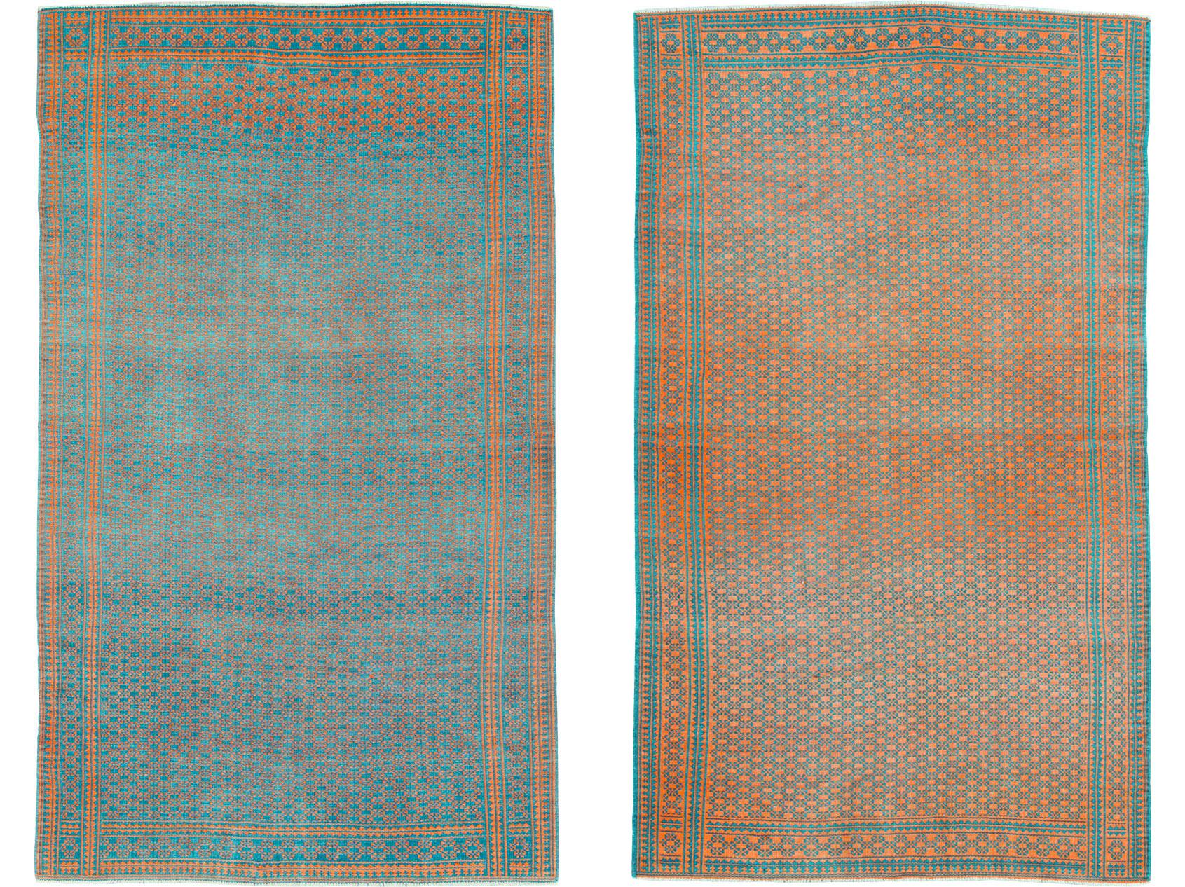 Moderno Tappeto persiano a trama piatta a due lati reversibile della metà del XX secolo Rug & Kilim in vendita
