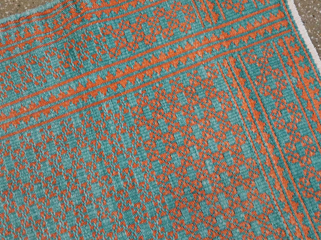 Tappeto persiano a trama piatta a due lati reversibile della metà del XX secolo Rug & Kilim in vendita 1