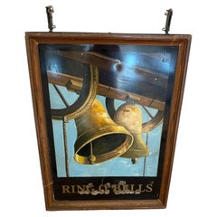 Double-Sided "Ring O' Bells" Hand Painted Metal English Pub Sign