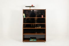“Double-sided” rosewood bookcase on casters. Circa 1960. LS58761008H
